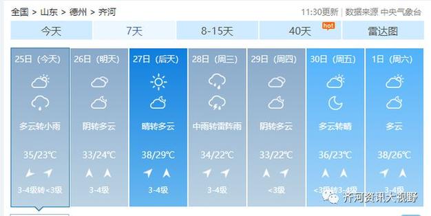 齐河天气预报_齐河天气预报实时