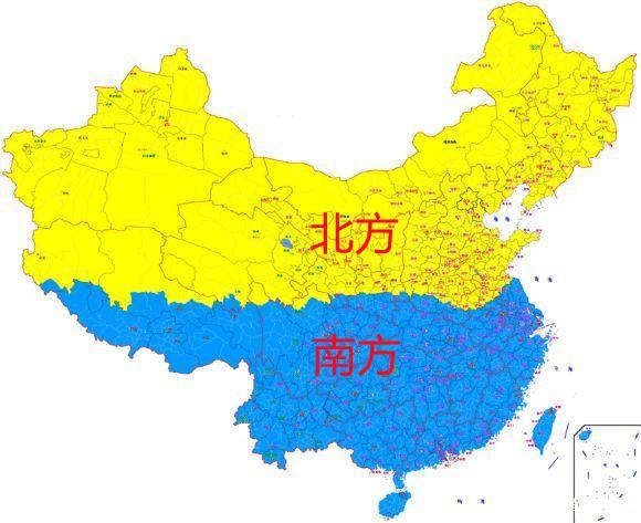 南北方分界线_南北方分界线地图