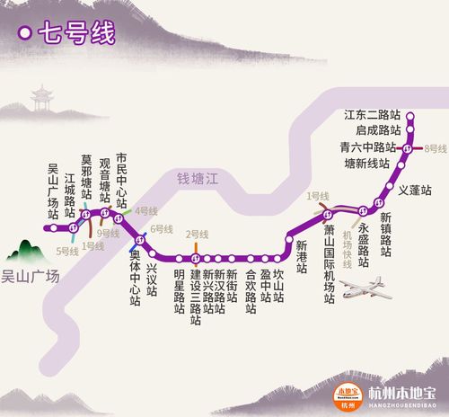 七号线路线_杭州地铁七号线路线